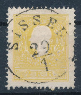 O 1858 2kr IIa. Sárga, Centrált / Centered, "SISSEK" Certificate: Ferchenbauer - Other & Unclassified