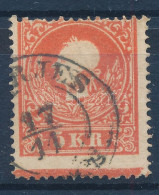 O 1858 5kr II. Alul Szép Andráskereszt Végződéssel / Wit St. Andrews Cross Part ""(EPE)RJES" - Andere & Zonder Classificatie