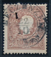 O 1858 10kr Papírránc / Paper Crease "MECZENZÉF" - Sonstige & Ohne Zuordnung