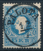 O 1858 15kr Kék Foltok Az Arcon / Paint Spots "PALOTA" - Other & Unclassified