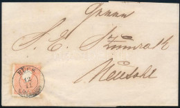 1858 5kr I. Tipus Levélen / On Cover "BÚCS" (Gudlin 400 Pont) - Andere & Zonder Classificatie