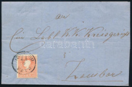 1858 5kr I. Tipus Levélen / On Cover "BAJA" - Otros & Sin Clasificación