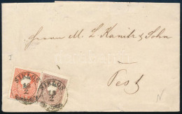 1859 5kr + 10kr Levélen / On Cover "SIKLÓS" - Andere & Zonder Classificatie