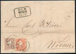 1860 5kr + 10kr Levélen / On Cover "ALBA" - Other & Unclassified