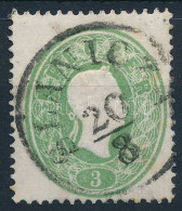 O 1861 3kr Zöld / Green, "SLANICZA" - Otros & Sin Clasificación