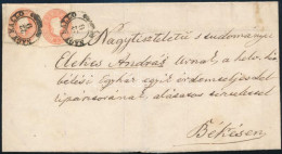 1861 2 X 5kr Levélen / On Cover "NAGY KALLO" (hajtott / Folded) - Andere & Zonder Classificatie