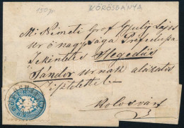 ~1864 10kr Levélen / On Cover "KÖRÖSBÁNYA" - Andere & Zonder Classificatie