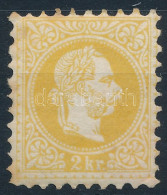 * 1867 2kr Sárga / Yellow (ANK EUR 160,-) (rozsda / Stain) - Other & Unclassified