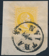 1867 2kr Sötétsárga, Kivágáson / Dark Yellow, On Cutting "NYITRA" Certificate: Goller - Otros & Sin Clasificación