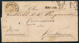 1868 15kr Ajánlott Levélen / On Registered Cover "DIAKOVÁR" - Vinkovce - Otros & Sin Clasificación