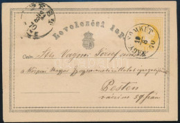 1870 2kr Díjjegyes Levelezőlap / PS-card "NAGY-SOMKÚT" - Other & Unclassified