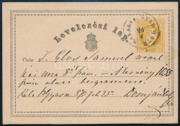 1870 2kr Díjjegyes Levelezőlap / PS-card "BALASSA GYARMATH" - Autres & Non Classés