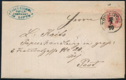 1870 5kr Levélen / On Cover "TÓT-LIPCSE" (hajtott / Folded) - Altri & Non Classificati