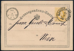 1870 2kr Díjjegyes Levelezőlap / PS-card "Uj-VIDÉK-NEUSATZ" - Other & Unclassified