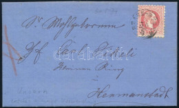 1871 5kr Késői Levélen / On Late Cover "SZÁSZ-RÉGEN" - Altri & Non Classificati