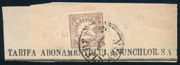 1868 Hírlapilleték Bélyeg 2kr Kivágáson / Newspaper Duty Stamp 2kr On Cutting "NAGY-SZEBEN" - Other & Unclassified