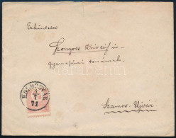 1871 Kőnyomat 5kr Elfogazva Korai Levélen / 5kr With Shifted Perforation On Cover - Sonstige & Ohne Zuordnung