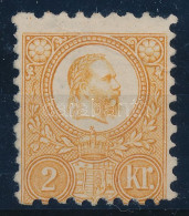 (*) 1871 Réznyomat 2kr Gumi Nélkül Papírránccal (papírelvékonyodás) / Mi 8 With Paper Crease (thin Paper) - Andere & Zonder Classificatie