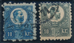 O 1871 Réznyomat 10kr Oxidált + Támpéldány - Autres & Non Classés