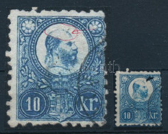 O 1871 Réznyomat 10kr Lemezhiba A Fej Tetején / Plate Flaw - Otros & Sin Clasificación