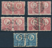 O 1871 5 Db Réznyomat Pár (MBK 240 P) / 5 Pairs - Autres & Non Classés