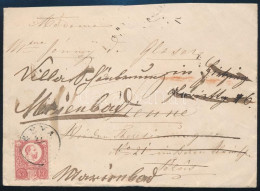 1871 5kr Továbbküldött Levélen / On Cover "LÉVA" - Andere & Zonder Classificatie