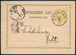 1871 2kr Díjjegyes Levelezőlap / PS-card "POZSONY" - Sonstige & Ohne Zuordnung