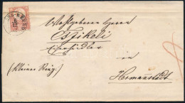 1872 5kr Levélen / On Cover "(SZ)ÁSZ-KÉSZD" (hajtott / Folded) - Autres & Non Classés