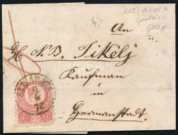 1872 5kr Levélen / On Cover "SZT.ÁGOTA" - Other & Unclassified