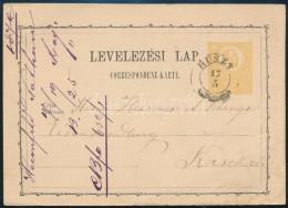 1872 2kr Díjjegyes Levelezőlap / PS-card "HUSZT" - Other & Unclassified