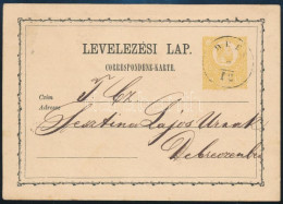 1872 2kr Díjjegyes Levelezőlap / PS-card "DEÉS" - Andere & Zonder Classificatie