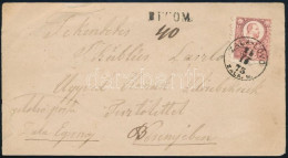 1873 5kr Ajánlott Levél Előlapon / On Registered Cover Front "ZALA-LÖVŐ / ZALA.M." - Sonstige & Ohne Zuordnung