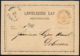 1874 2kr Díjjegyes Levelezőlap / PS-card "SZILÁGY-SOMLYÓ" - Other & Unclassified