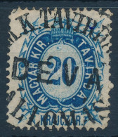 O 1874 Távírda Réznyomat 20kr / Mi T 11 "DÉVA" - Andere & Zonder Classificatie