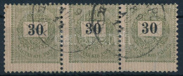 O 1889 30kr Hármascsík Elfogazás / Shifted Perforation - Sonstige & Ohne Zuordnung