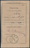 1883 Föladóvevény / Receipt - Sonstige & Ohne Zuordnung