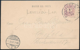 1897 Színesszámú 2kr Képeslapon "BUDAPEST-BÉCS" Vasúti Mozgóposta Bélyegzéssel / Postcard With Railway Cancellation - Sonstige & Ohne Zuordnung