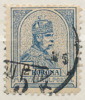 O 1904 Turul 2K 11 1/2 Fogazással (60.000) / Mi 88 Perforation 11 1/2. Certificate: Glatz - Otros & Sin Clasificación