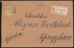 1901 Ajánlott Nyíregyháza Helyi Levél 3 Db Turul Bélyeggel / Registered Local Cover - Otros & Sin Clasificación