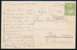 ~1913 Képeslap POSTAKALAUZ GALÁNTA LIPÓTVÁR KÖZÖTT Vasúti Mozgóposta Bélyegzéssel / Postcard With Railway Postmark - Autres & Non Classés