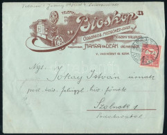 1914 Céges Levél Levélzáróval / Business Cover With Label - Sonstige & Ohne Zuordnung