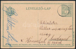 ~1915 5f Díjjegyes Levelezőlap Szükségbélyegzéssel (állítólag Mitrovica) / PS-card With Auxiliary Postmark - Autres & Non Classés