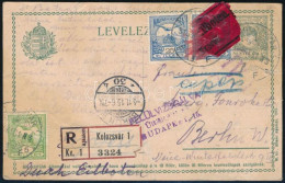 1915 Cenzúrázott Levelezőlap Berlinbe / Censored Postcard To Berlin - Otros & Sin Clasificación