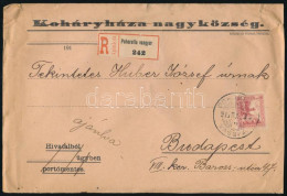 1917 Ajánlott Levél "POHOR(ELLA) / VASGYÁR" / Registered Cover - Sonstige & Ohne Zuordnung