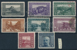 *, O 1906 8 Db Bélyeg Vegyes Fogazás / 1906 8 Stamps With Mixed Perforation - Autres & Non Classés