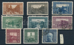 *, O 1906 9 Db Bélyeg Vegyes Fogazás / 1906 9 Stamps With Mixed Perforation - Andere & Zonder Classificatie