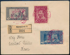 1917 Ajánlott Levél / Registered Cover "SARAJEVO" - Kassa - Andere & Zonder Classificatie