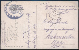 1916 Tábori Posta Képeslap / Field Postcard "K.u.k. Bahnhoffkommando HUSZT" + "HP 5" - Andere & Zonder Classificatie
