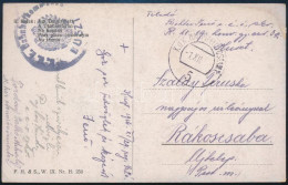 1916 Tábori Posta Képeslap / Field Postcard "K.u.k. Bahnhoffkommando HUSZT" + "HP 5" - Sonstige & Ohne Zuordnung