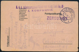 1917 Tábori Posta Levelezőlap / Field Postcard "K.u.k. Infanterieregiment Kaiser Und König Karl No.19." + "FP 297 A" - Altri & Non Classificati